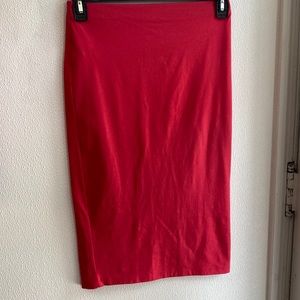 Red Pencil Skirt